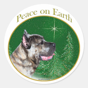 Cane Corso Peace Runder Aufkleber