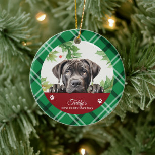 Cane Corso Personalisiert First Christmas Keramik Ornament