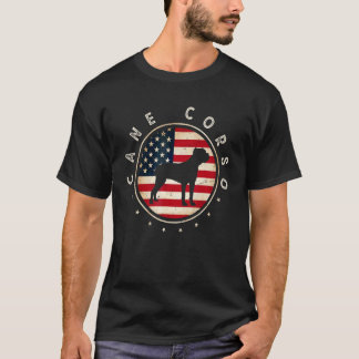 Cane Corso USA-Flagge 4. Juli Hundemama Vater T-Shirt