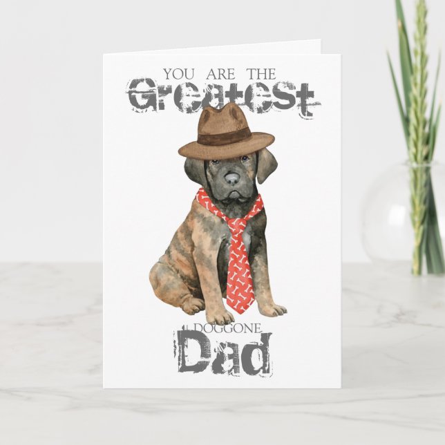Cane Corso Vater Card Karte (Vorderseite)