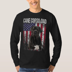 Cane Corso Vater mit amerikanischem Faherhund Love T-Shirt