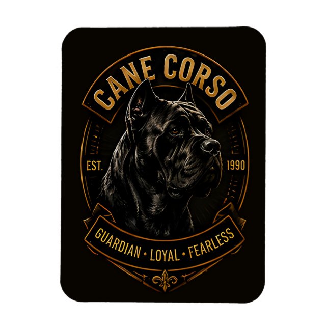 Cane Corso Wächter Treuer Furchtloser Hunderasse  Magnet (Vertikal)