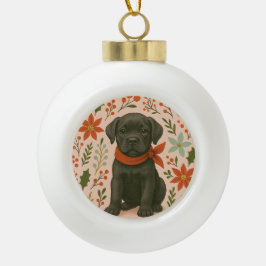 Cane Corso Weihnachten Keramik Kugel-Ornament