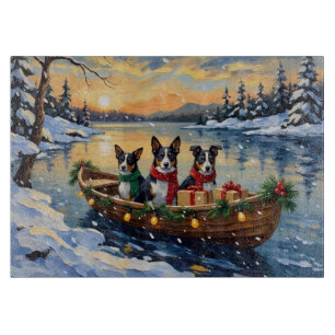 Cane Corso Weihnachtsboot Urlaub Schneidebrett