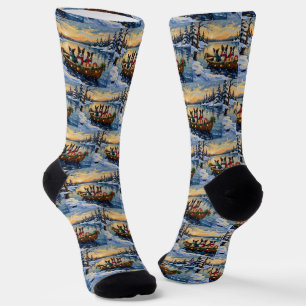 Cane Corso Weihnachtsboot Urlaub Socken