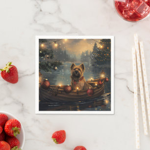 Cane Corso Weihnachtsfeiertage Serviette