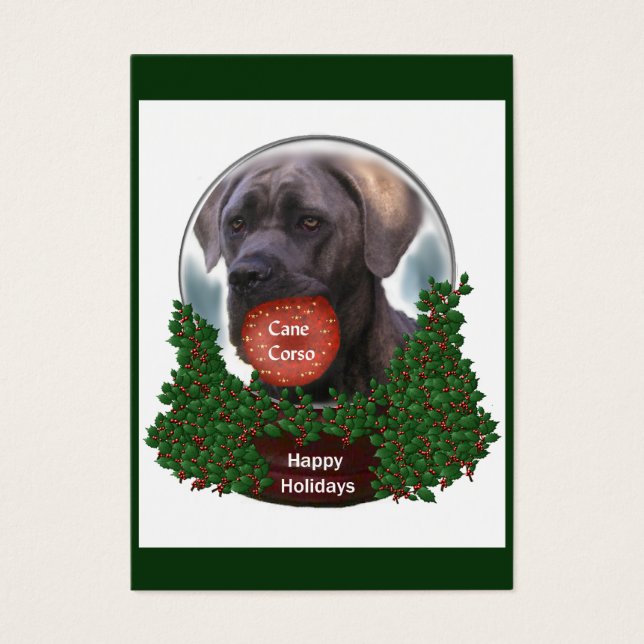 Cane Corso Weihnachtsgeschenken (Vorderseite)