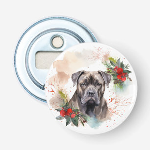 Cane Corso Weihnachtskranz Festlicher Hund Flaschenöffner