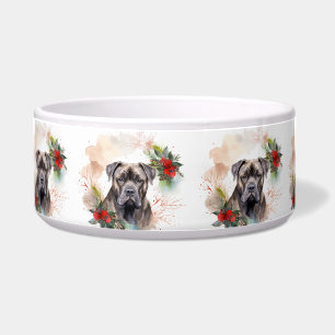 Cane Corso Weihnachtskranz Festlicher Hund Napf