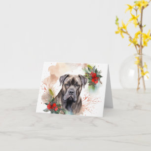 Cane Corso Weihnachtsmann Festliche Jungfrau Karte