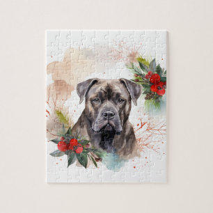 Cane Corso Weihnachtsmann Festliche Jungfrau Puzzle