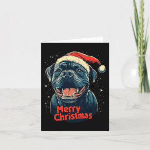 Cane Corso Weihnachtsmannmütze Frohe Weihnachten W Karte
