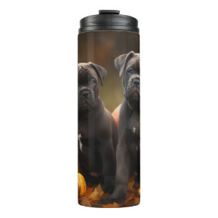 Cane Corso Welpe Autumn Delight Pumpkin Thermosbecher