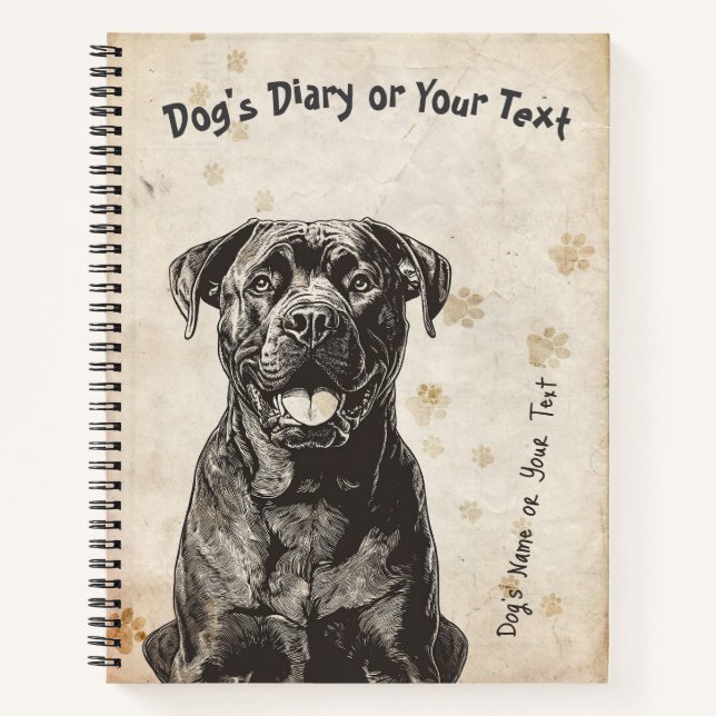 Cane Corso's Diary Notizbuch (Vorderseite)