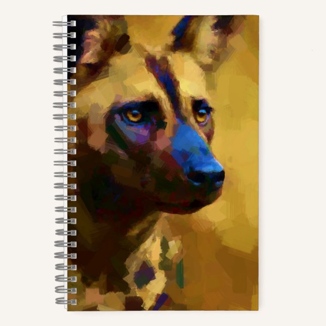 Cane Selvatico Africano Notizbuch (Vorderseite)