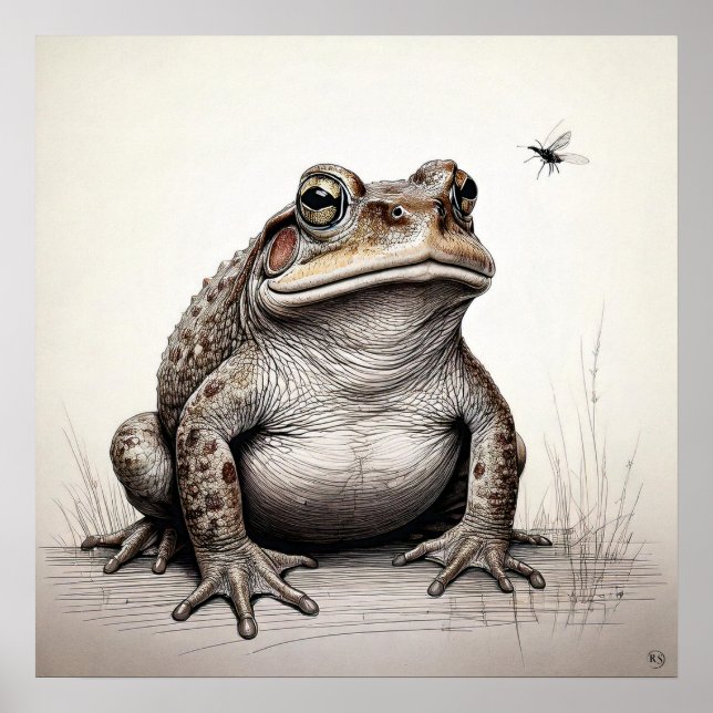 Cane Toad - Art Print Poster (Vorne)