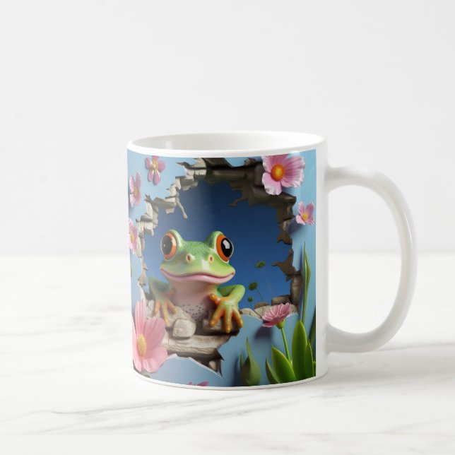 caneca 3D Sapo Kaffeetasse (Rechts)