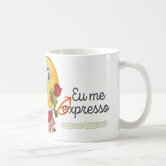 Caneca branca clássica kaffeetasse (Rechts)