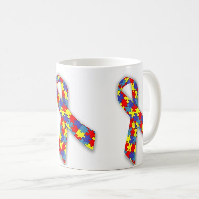 Caneca branca clássica laço  kaffeetasse (VorderseiteRechts)