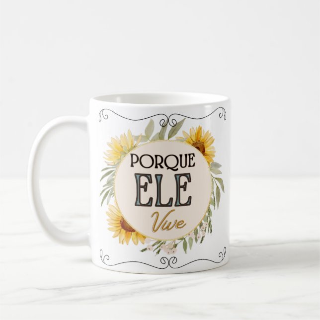 Caneca branca clássica - Páscoa Kaffeetasse (Links)