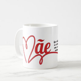 Caneca branca dia das mães kaffeetasse