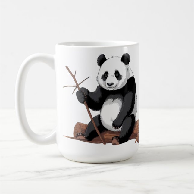 Caneca branca panda kaffeetasse (Links)