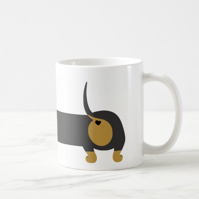 Caneca cachorro salsicha/dachshund kaffeetasse (Rechts)