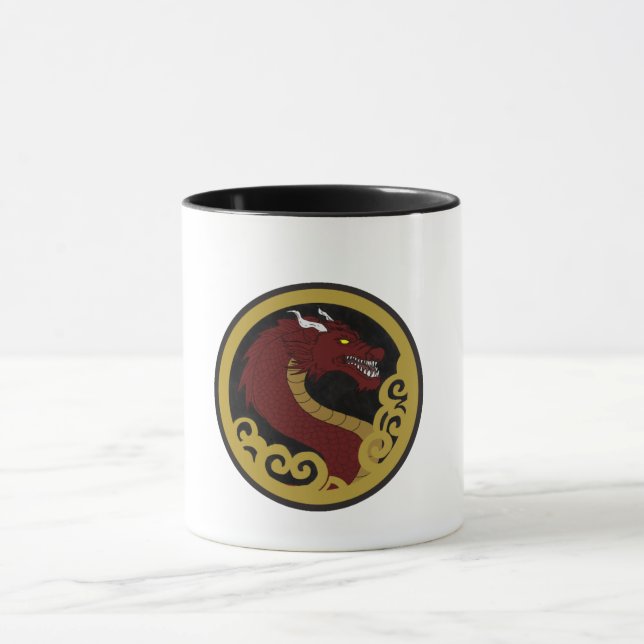 Caneca Cerâmica Dragão Imperial Vermelho Tasse (Zentrum)