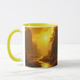 CANECA COMBO - PAISAGEM OURO TASSE