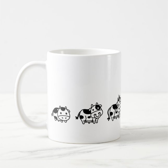 Caneca Cow Evolution Kaffeetasse (Links)