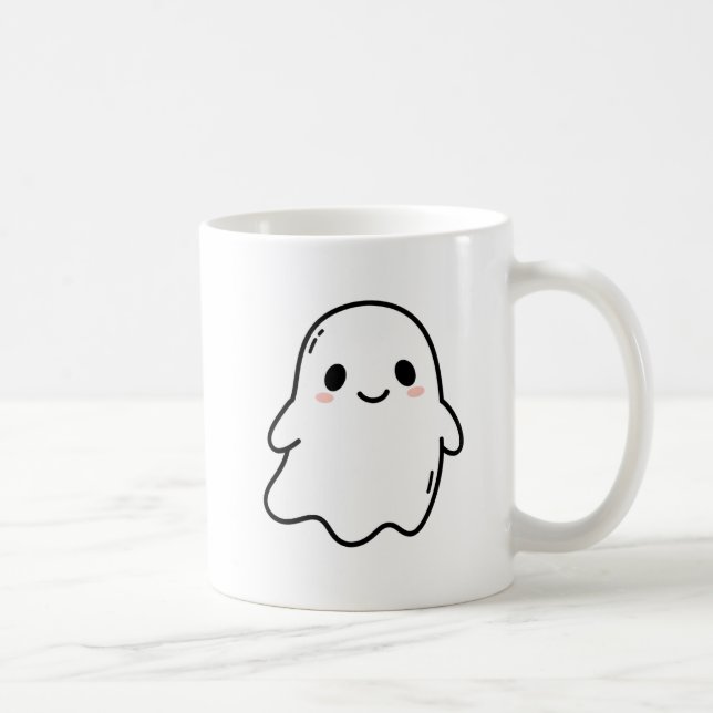 Caneca Cute Kawaii Ghost Kaffeetasse (Rechts)