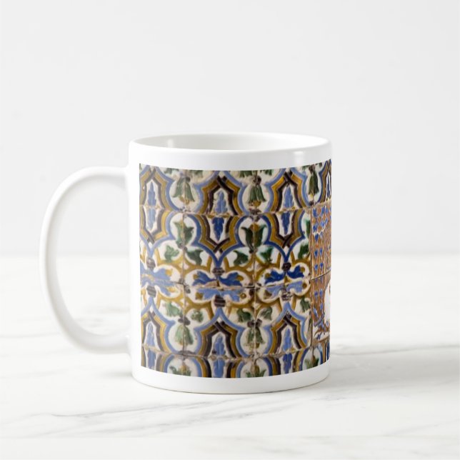 Caneca de café azulejos 11 oz cerâmica W-PT ZLE  Kaffeetasse (Links)
