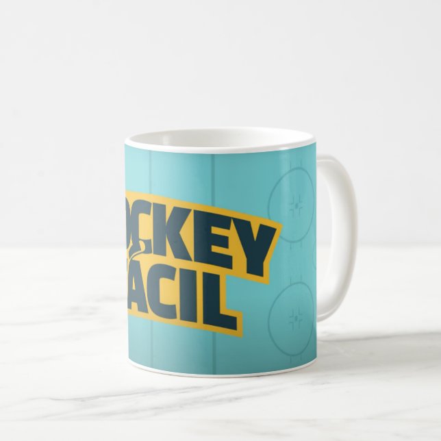 Caneca de Café Hockey 11 oz Cerâmica W-PT ZLE Kaffeetasse (VorderseiteRechts)