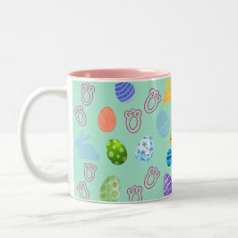 Caneca de café Páscoa 11 oz cerâmica W-PT ZLE  Zweifarbige Tasse