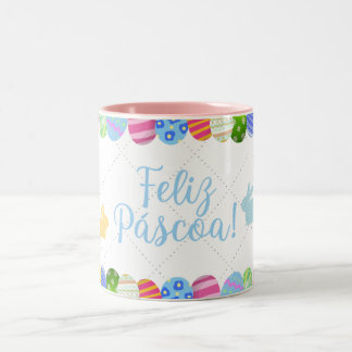 Caneca de café Páscoa 11 oz cerâmica W-PT ZLE  Zweifarbige Tasse