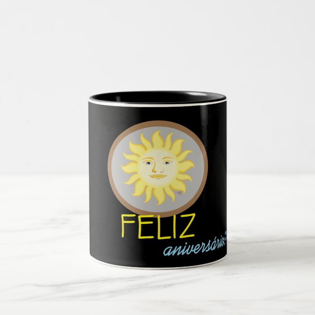 Caneca De Café Solar Zweifarbige Tasse (Mittel)