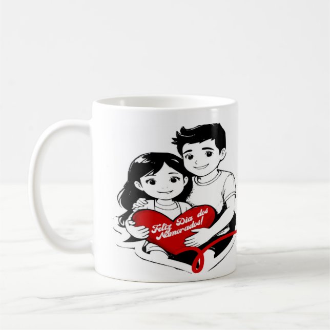 Caneca Dia dos Namorados Kaffeetasse (Links)