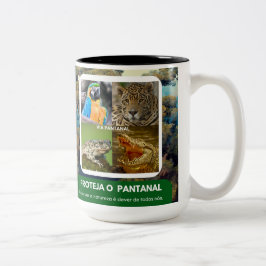 Caneca em dois tons pantanal zweifarbige tasse
