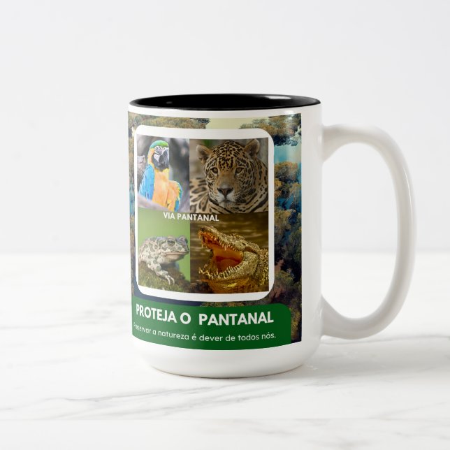 Caneca em dois tons pantanal zweifarbige tasse (Rechts)