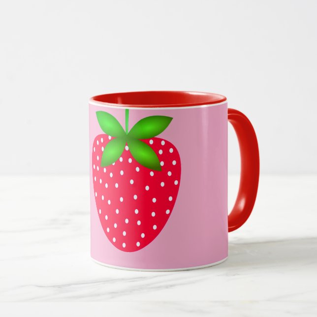 caneca estampada morango tasse (VorderseiteRechts)