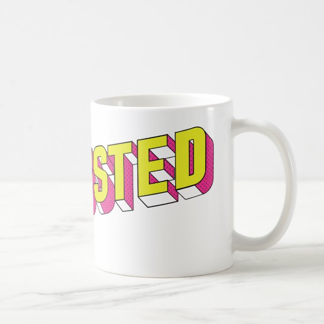 Caneca "Exhausted" Kaffeetasse (Rechts)