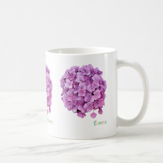 Caneca Flor Hortência Kaffeetasse (Rechts)