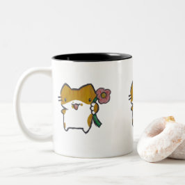 Caneca Gatinho Zweifarbige Tasse