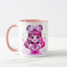 caneca kpop garota cantora desenho tasse