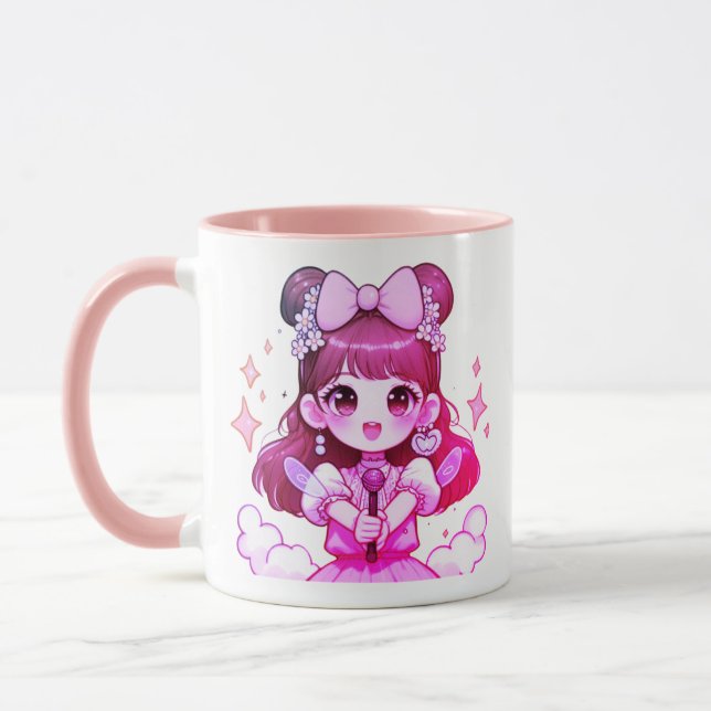 caneca kpop garota cantora desenho  tasse (Links)
