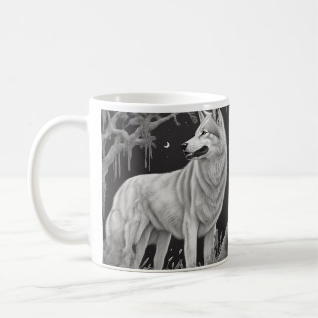 Caneca Lobo da noite Kaffeetasse (Links)