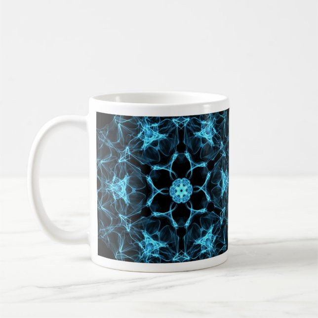 caneca Mandala Espectral Blue Kaffeetasse (Links)