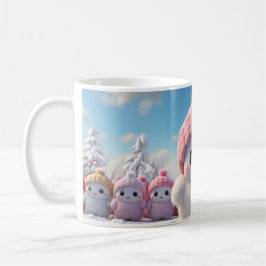 Caneca (Mug) Bonequinhos de Neve Fofos Kaffeetasse