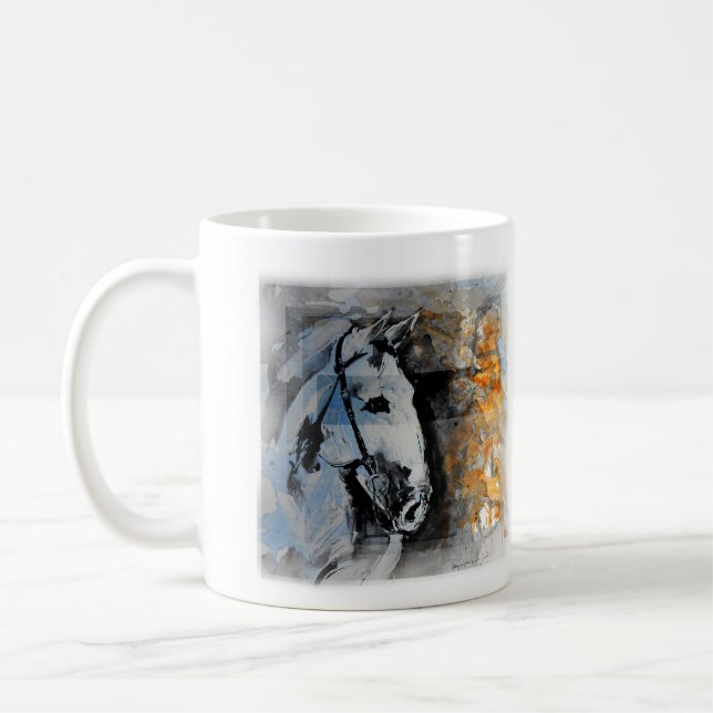 Caneca Pintura de Cavalo Kaffeetasse (Links)