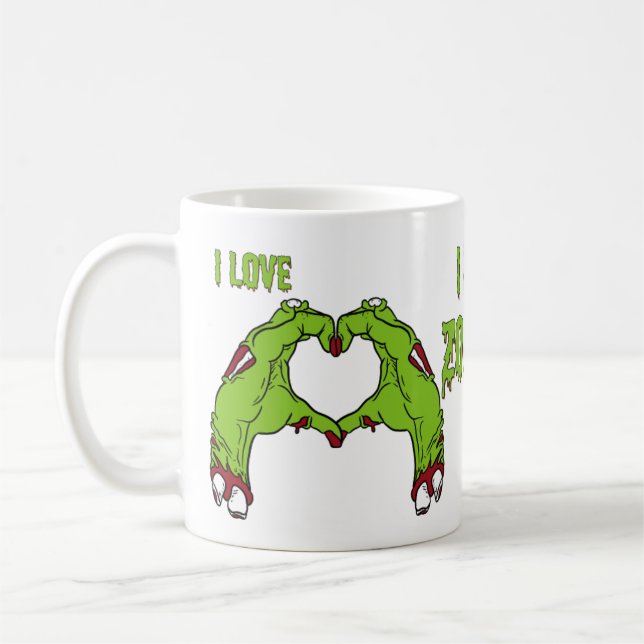 caneca Zombie Love Kaffeetasse (Links)